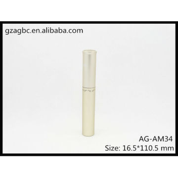 Matt Gold&Empty Aluminum Round Mascara Tube AG-AM34, AGPM Cosmetic Packaging , Custom Colors/Logo